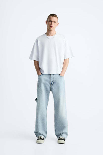 Cropped Plain T-Shirt